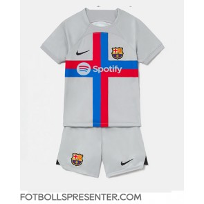 Barcelona Tredje tröja Barn 2022-23 Kortärmad (+ korta byxor)